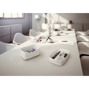 LEITZ Bac de rangement My Box, A5, blanc/bleu