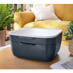 LEITZ Bloc de classement Cosy, 2 tiroirs, gris/gris clair