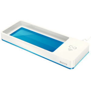 LEITZ Plumier WOW Duo Colour, chargeur à induction, blanc