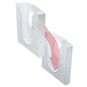 LEITZ porte brochures, en polystyrène, A4, transparent