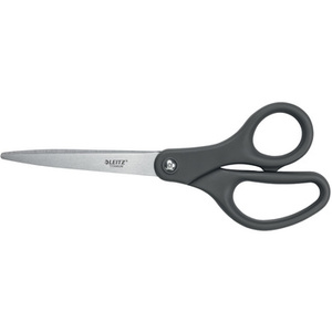 LEITZ Ciseaux Titanium, longueur: 205 mm, rond, gris