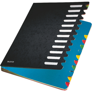 LEITZ Trieur Deskorganizer Color, format A4, 1- 12, noir
