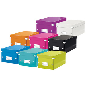 LEITZ Boîte de rangement pour DVD Click & Store, noir