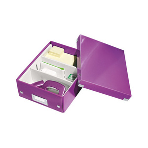 LEITZ Boîte de rangement Click & Store WOW, grand, noir