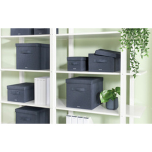 LEITZ Boîte de rangement en tissu, taille S, set de 2, gris