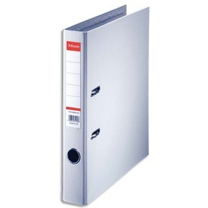 Esselte Classeur en plastique Standard, A4, 50 mm, gris  - 32091