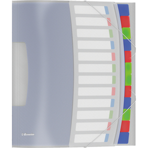 Esselte Trieur VIVIDA, A4, PP, 12 touches, multicolore