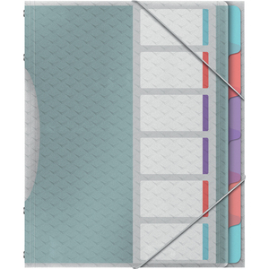 Esselte Trieur Colour'Breeze, A4, PP, 6 compartiments