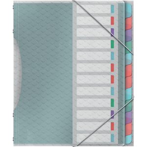Esselte Trieur Colour'Breeze, A4, PP, 12 compartiments