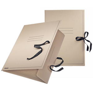 Esselte Carton à dessins, A2, avec cordons, brun naturel