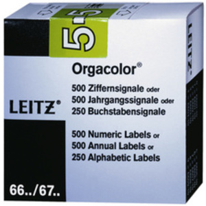 LEITZ Etiquette numérique Orgacolor '8', rouleau, gris