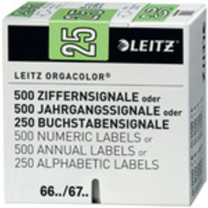 LEITZ Etiquette année Orgacolor '25', sur bande, vert
