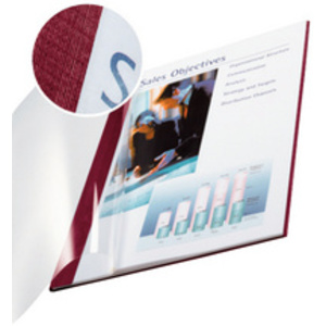 LEITZ Chemise pour reliure impressBind, A4, 7 mm, bordeaux