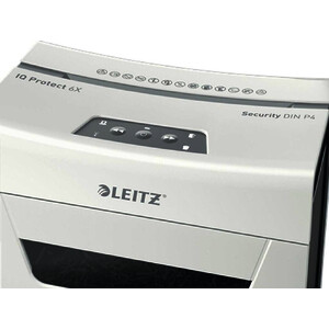 LEITZ Destructeur de documents IQ Protect Premium 6X, blanc