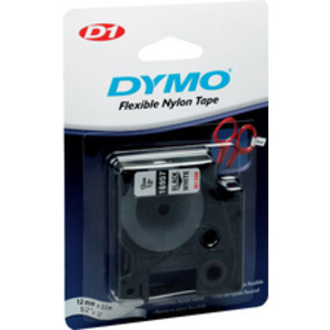 DYMO Ruban d'étiquette D1 noir/blanc,12mm x 5,5m