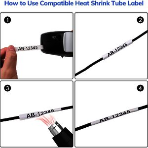 DYMO RHINO Etiquette industrielle thermorétractable