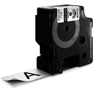 DYMO RHINO Etiquette industrielle en vinyle noir/blanc