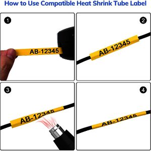 DYMO RHINO Etiquette industrielle thermorétractable