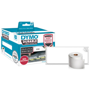 DYMO Etiquette pré-dimensionnée résistante, 25 x 25 mm