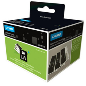 DYMO Etiquette blanche pour badge nominatif