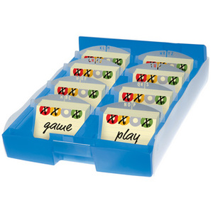 HAN Boîte à fiches CROCO DUO, A8 paysage, orange translucide