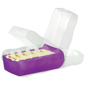 HAN Boîte à fiches CROCO, A8 paysage, orange translucide