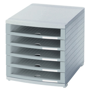 HAN Module de classement CONTUR, 5 tiroirs ouverts, gris