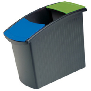 HAN Corbeille à papier MONDO, PP, 18 litres,vert translucide