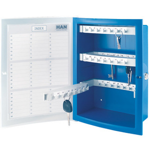 HAN Boîte à clés INDEX, pour 63 clés, bleu