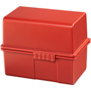 HAN Boîte à fiches, A7 paysage, plastique, rouge