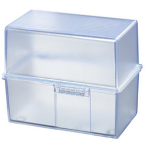 HAN Boîte à fiches, A8 paysage, plastique, rouge