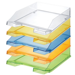 HAN Corbeille à courrier KLASSIK TRANSPARENT, A4, jaune