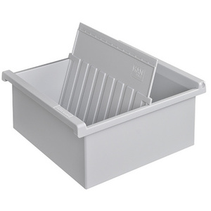 HAN Bac à fiches pour 800 cartes, A5 paysage, gris clair