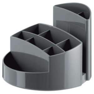 HAN Multipot à crayons RONDO, polystyrène, gris foncé