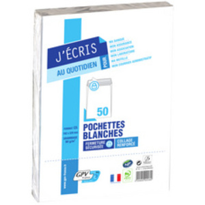 GPV Pochettes d'expédition, C4, 229 x 324 mm, blanc