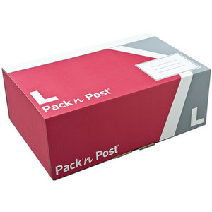 GPV Boîte postale L, en carton, rouge / gris