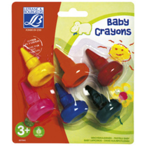 LEFRANC BOURGEOIS Baby crayons, étui de 6, ergonomiques