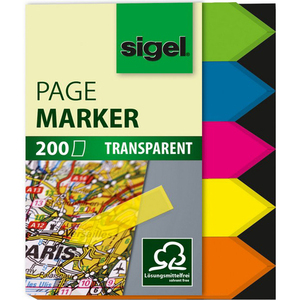sigel Marque-page repositionnable 'Film', flèche, 45 x 12 mm