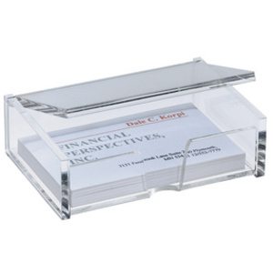 sigel Boîte pr. cartes de visite, plastique dur, transparent