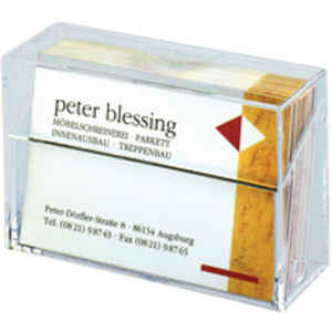 sigel Boîte pr. cartes de visite, plastique dur, transparent