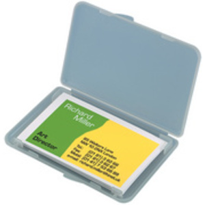 sigel Etui pour cartes de visite-Box, transparent, mat