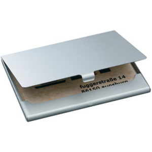 sigel étui pour cartes de visite 'Alu', aluminium, argent