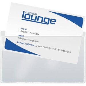 sigel Pochette pour cartes de visite, en PP, autocollant