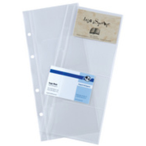 sigel pochettes pour classeur à anneaux pour cartes visites