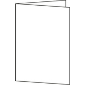 sigel cartes 2 volets pour PC, A6 (A5), 185g/m2, extra blanc