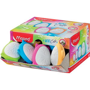 Maped Gomme en plastique SQUEEZE MINI CUTE, présentoir de 16
