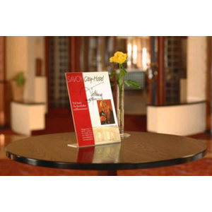 sigel Présentoir de table, acrylique, A4 portrait, incliné  - 68746