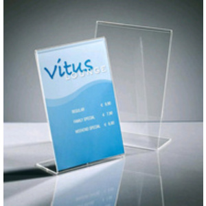 sigel Présentoir de table, acrylique, A7 paysage, incliné