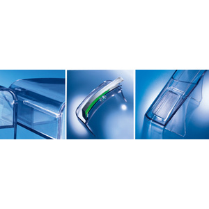 sigel porte-brochures de table 'acrylic', DL,3 compartiments