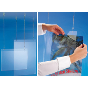 sigel Porte-ffiches, format A4 oblong, en acrylique
